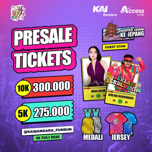 KAI Bandara Glow Night Fun Run 90s