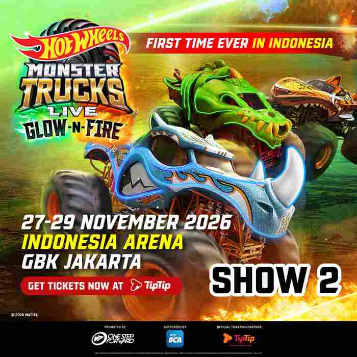 SHOW 2 (Sat, 18.30 - 20.00) | Hot Wheels Monster Trucks Live : Glow N Fire